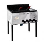 Freidora Calabro Acero Inox. Bacha 40 Lts 2 Canasto. Gas Natural