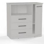 Comoda Orlandi VE 292 Premium - Venecia 3 Cajones 1 Puerta 1 Estante
