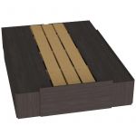 Cama Box Orlandi  WE 571 Premium - Wengue Extensible 6 Cajones