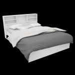 Cama Con Repisa Orlandi VE 104 Bahia - Venecia 2 Plazas 5 Esstantes