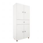 Multifuncion  Eco Con Patas Orlandi BL 730 Premium - Blanco 4 Puretas 1 Cajon 2 Estantes