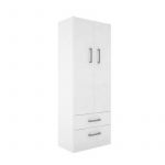 Multifunción Con Patas Orlandi BL 404 Bahia - Blanco 2 Puertas 2 Cajones 2 Estantes