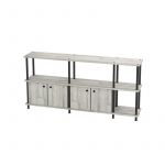 Rack Para TV Dege R10 - Alaska 2 Puertas Dobles 3 Cuerpos