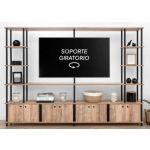 Rack Para Tv Dege R12 - Atakama, C/Soporte 360°, Hasta 75', 6 Niveles, 4 Puertas Dobles