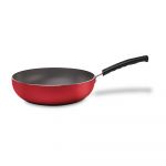 Wok Brinox Maple Cereza 28 Cm Tapa Vidrio Aluminio/Teflon