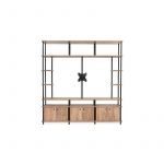 Rack Para Tv Dege R05 Atakama C/Soporte 360° Hasta 65' 6 Niveles 3 Puertas Dobles