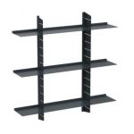 Estanteria Movil Dege, Negra (Ch05) 80X80X16,5Cm