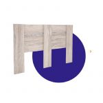 Respaldo Sommier Orlandi JA 563 Premium - Jacaranda, Extensible