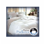Acolchado Padkova Twin 160x220 Blanco Pluma con Duvet (708) 
