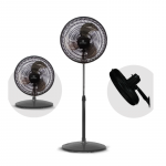 Ventilador 3 en 1 Whitenblack WBVP18M Negro 18" 75w 3 Vel 3 Aspas